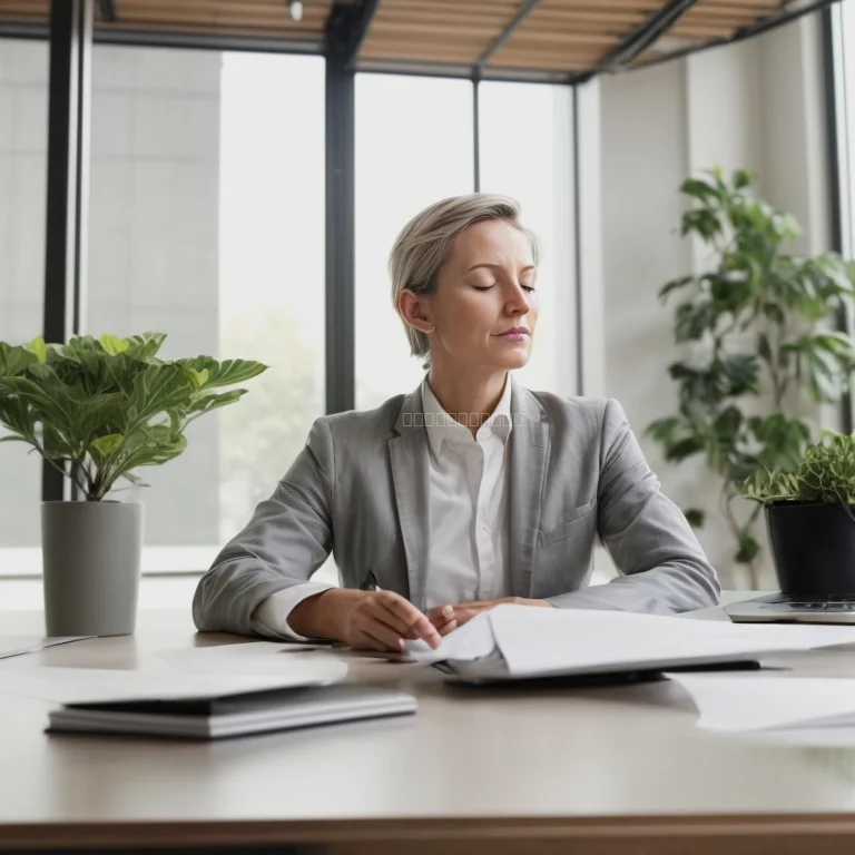Equipo de trabajo colaborando en oficina moderna